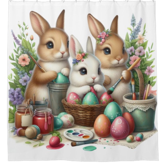 Cute, Easter Bunny/Spring paint party (Front)