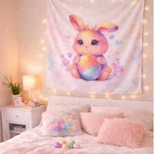  Cute Easter Bunny sticker – Adorable Pastel R Tapestry