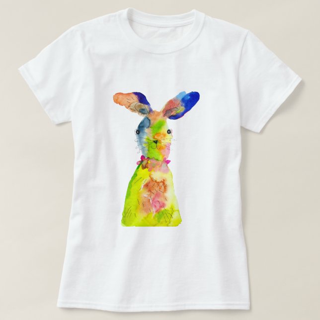 Cute Easter bunny  T-Shirt (Design Front)
