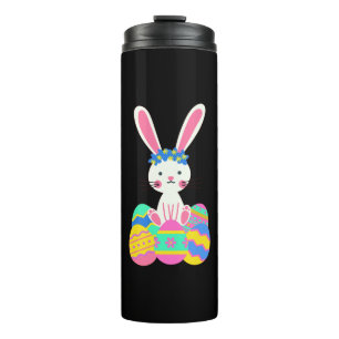 Cute Easter Bunny Thermal Tumbler