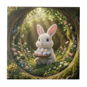 Cute Easter Bunny Tile