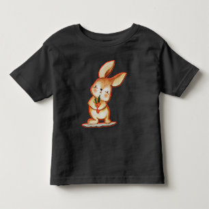 Cute Easter Bunny Unisex Black Toddler T Shirt