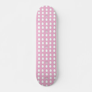 Cute Easter Bunny White Eggs On Pink Skateboard