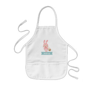 Cute Easter Bunny with Eggs Apron