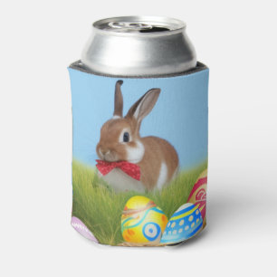 Cute Easter Bunnyfor a positive mood Can Cooler