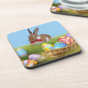 Cute Easter Bunnyfor a positive mood   Coaster
