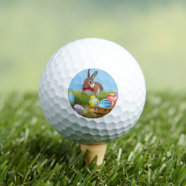 Cute Easter Bunnyfor a positive mood   Golf Balls (Insitu Tee)