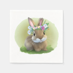 Cute Easter Bunnyfor a positive mood Napkin