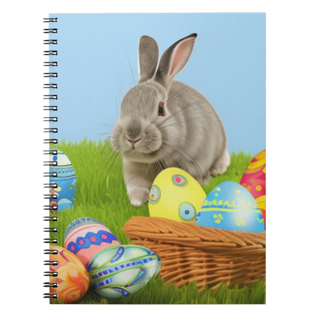 Cute Easter Bunnyfor a positive mood Notebook (Front)