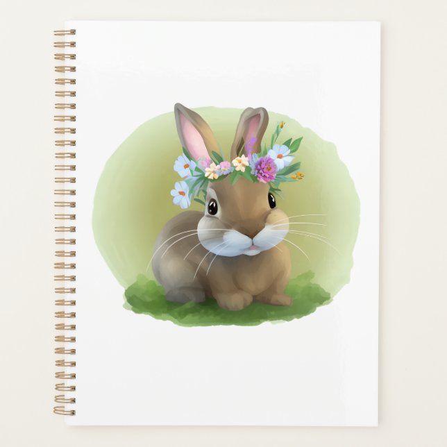 Cute Easter Bunnyfor a positive mood     Planner (Front)