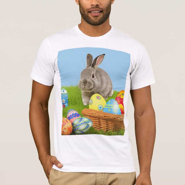 Cute Easter Bunnyfor a positive mood T-Shirt (Front)