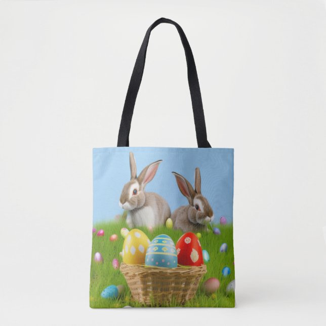 Cute Easter Bunnyfor a positive mood   Tote Bag (Front)