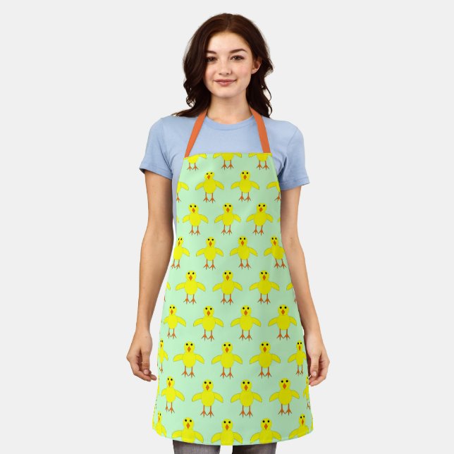 Cute Easter Chick Apron (Worn)