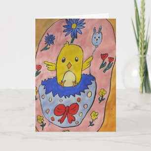 Cute Easter Chick Card