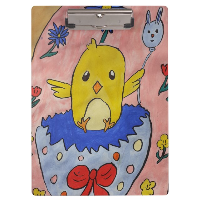 Cute Easter Chick Clipboard (Front)