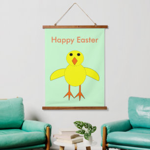 Cute Easter Chick Custom Hanging Tapestry