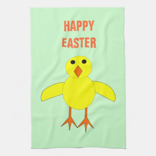Cute Easter Chick Custom Kitchen Towel