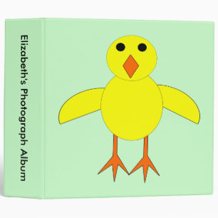 Cute Easter Chick Custom Photo Album Binder