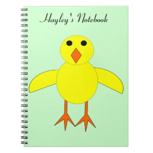 Cute Easter Chick Customizable Noteb Notebook