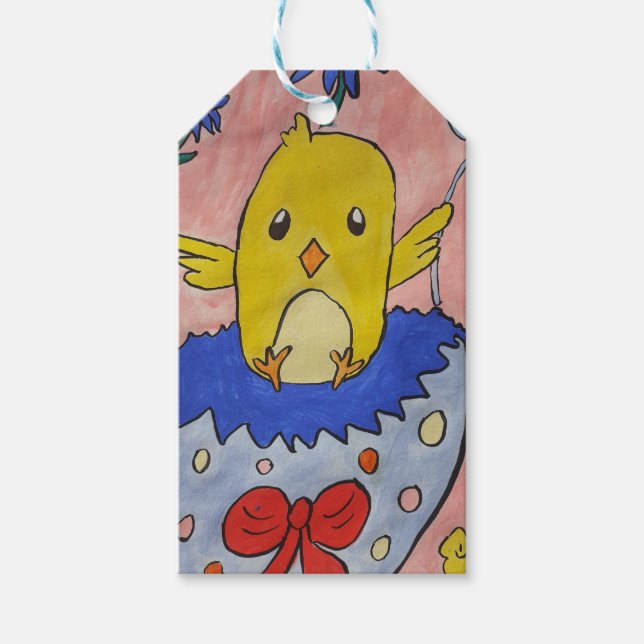 Cute Easter Chick Gift Tag (Front)