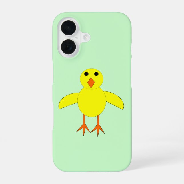 Cute Easter Chick iPhone 16 Case (Back)