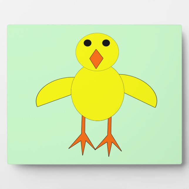 Cute Easter Chick Plaque (Front)