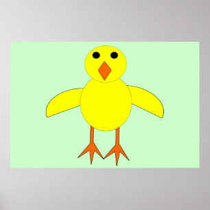 Cute Easter Chick Poster