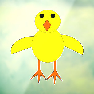 Cute Easter Chick Window Cling