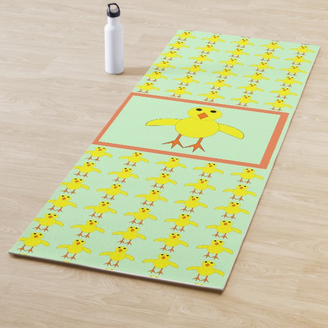 Cute Easter Chick Yoga Mat (In Situ)