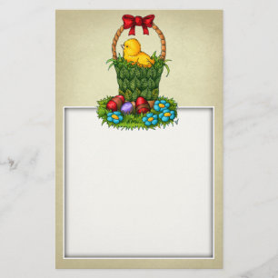 Cute Easter Chicken Stationery