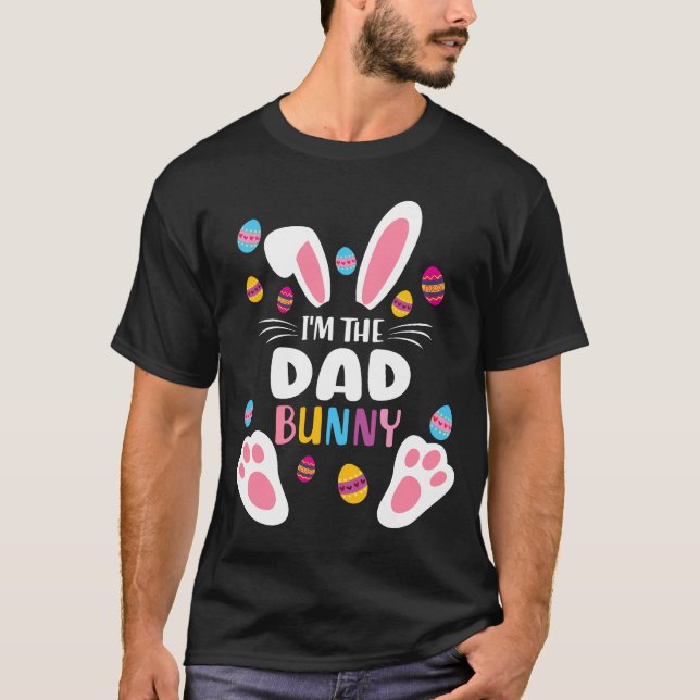 Cute Easter Dad Bunny T-Shirt (Front)