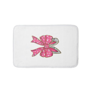 Cute Easter Day Coquette Bow Bunny Rabbit Womens G Bath Mat