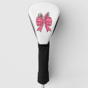 Cute Easter Day Coquette Bow Bunny Rabbit Womens G Golf Head Cover