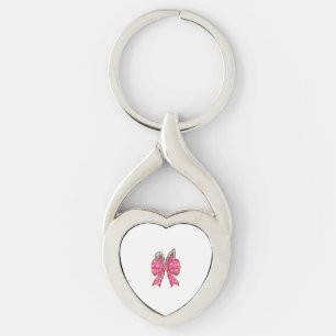 Cute Easter Day Coquette Bow Bunny Rabbit Womens G Keychain