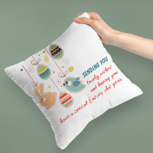 Cute Easter Decoration Throw Pillow