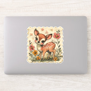 Cute Easter Deer Sticker
