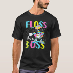 Cute Easter Egg Floss Like A Boss Kid Toddler Boy T-Shirt