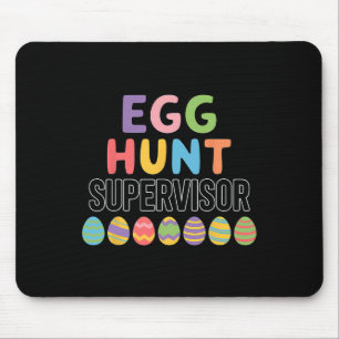 Cute Easter Egg Hunt Supervisor Mouse Pad