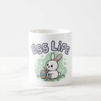 Cute Easter Egg Life Bunny Artwork Coffee Mug