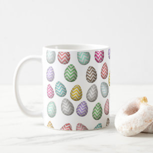 Cute Easter Egg Pattern Colours Coffee Mug