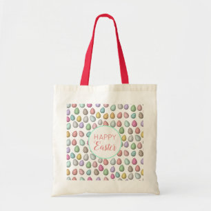 Cute Easter Egg Pattern Pastel Colours  Tote Bag
