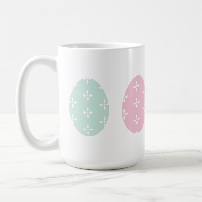 Cute Easter Eggs Coffee Mug (Left)