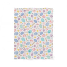 Cute Easter eggs Paw print Pastel colours Dog love