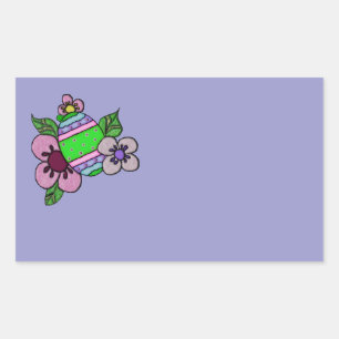 Cute Easter Eggs With Flowers Sticker