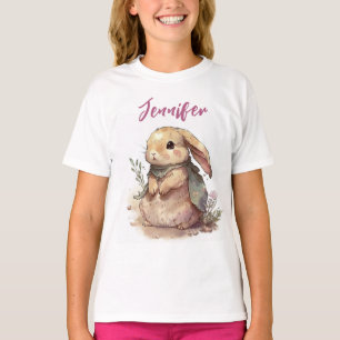 Cute Easter Girl T-Shirt Gift Personalized
