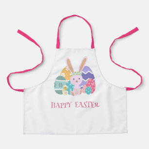 Cute Easter Group Eggs Happy Hoppy Easter day Apron