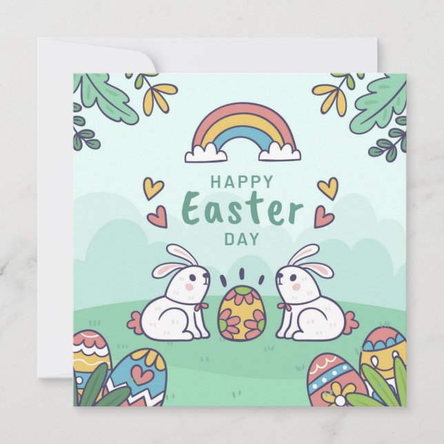 Cute Easter Holiday Card (Front)