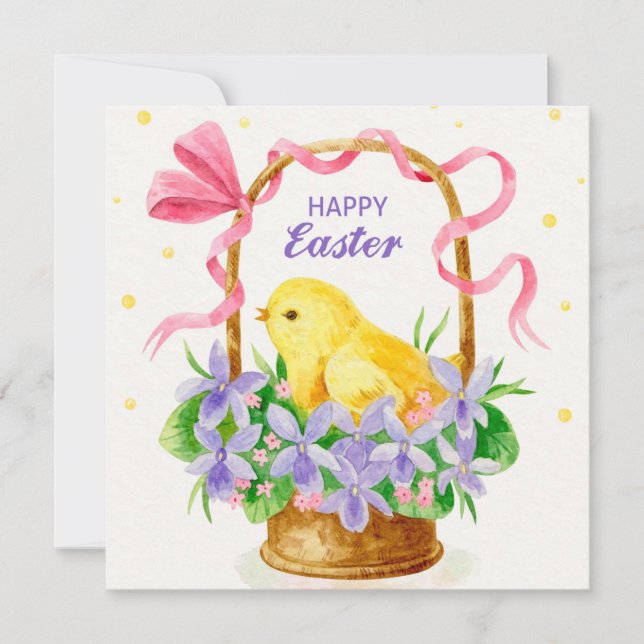 Cute Easter Holiday Card (Front)