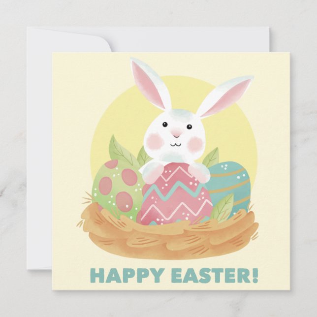 Cute Easter Holiday Card (Front)