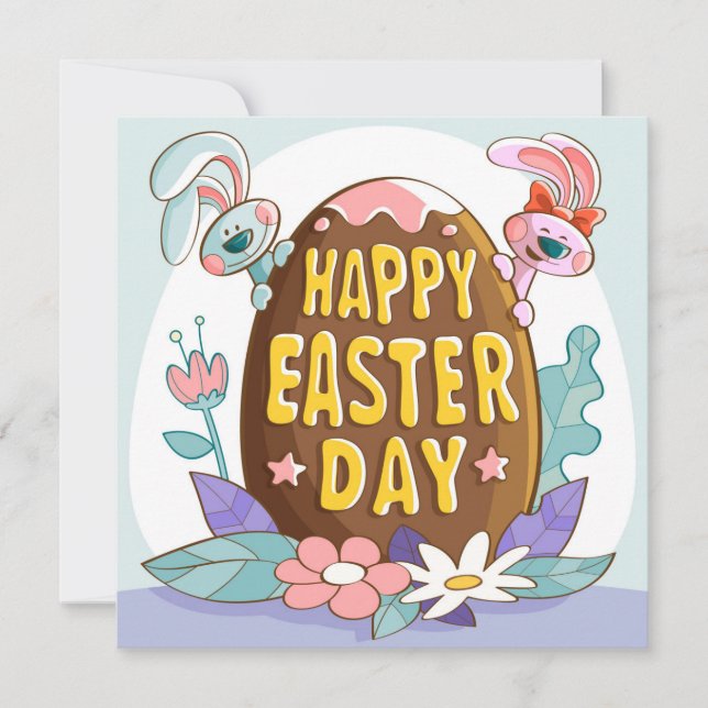 Cute Easter Holiday Card (Front)